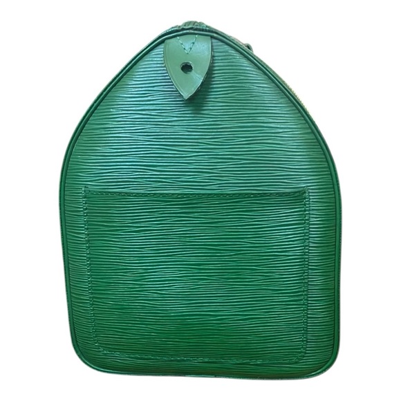 Louis Vuitton Green Epi Leather Speedy 35. Vintage Bronze Hardware - Picture 5 of 15